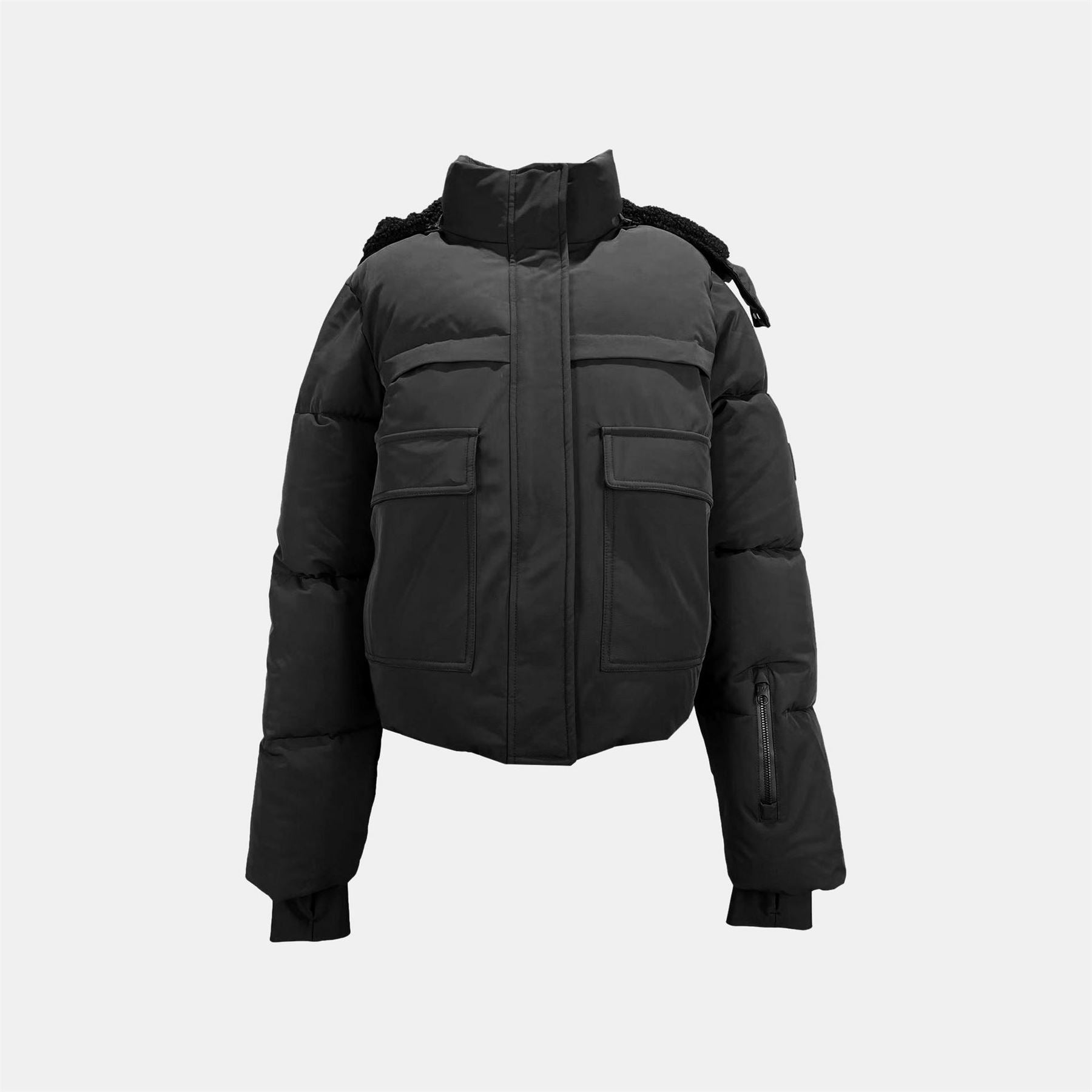 Jack Wills JW Cropped Puffer Insulated Ski Jacket