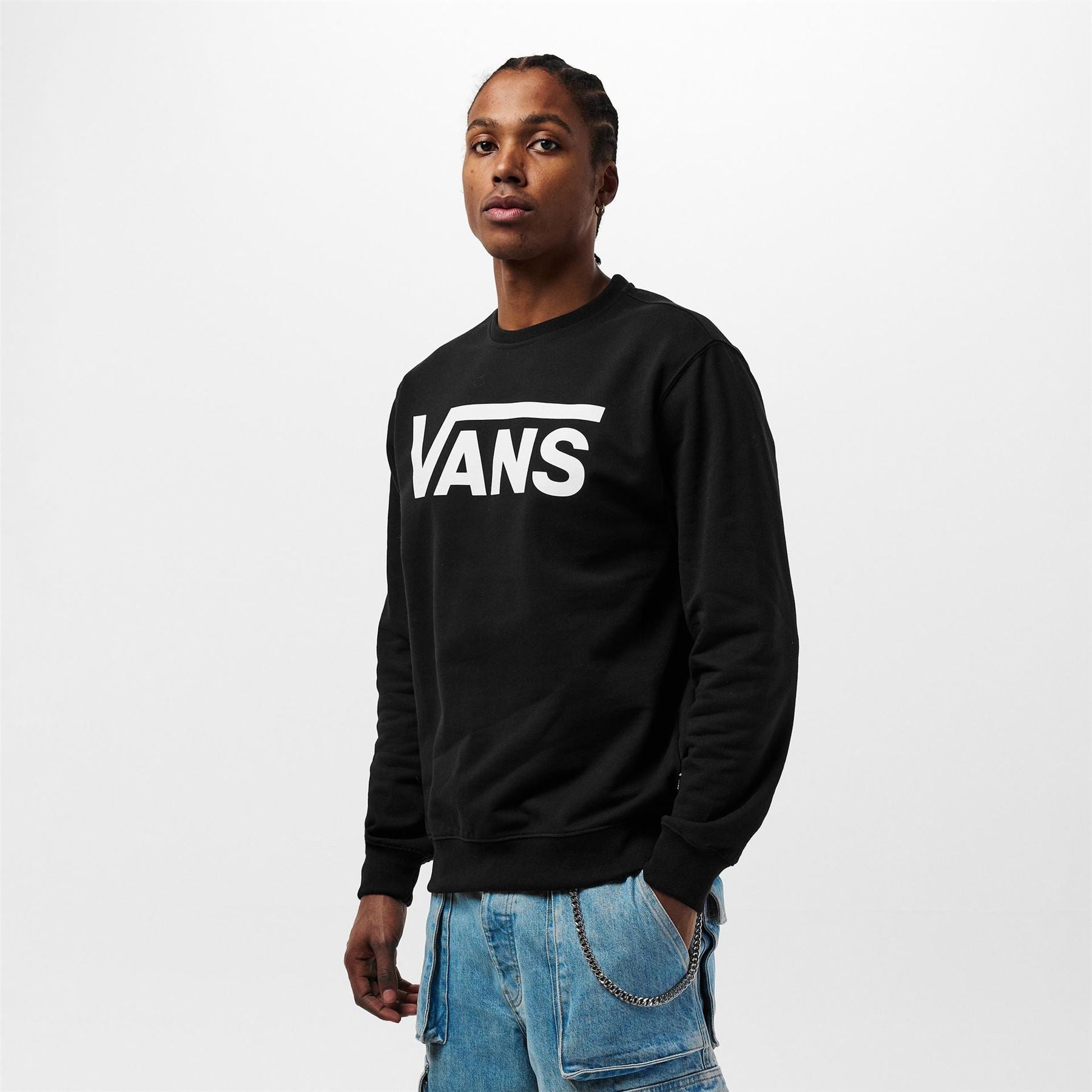 Vans Classic Cotton Crew Neck Relaxed Fit Sweatshirt