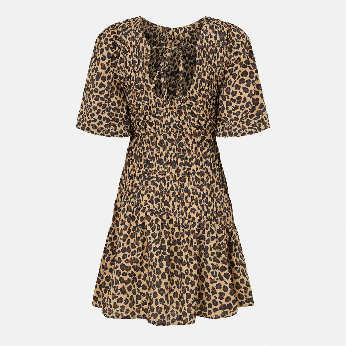 Never Fully Dressed Leo Crew Neck Short Sleeve Mini Dress