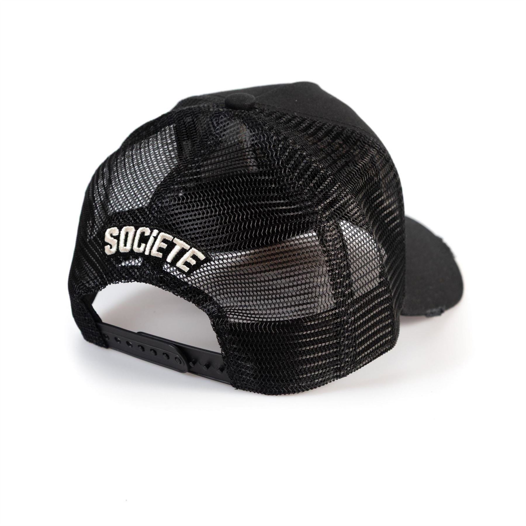 Societe Noir Logo Embroidered Trucker Cap