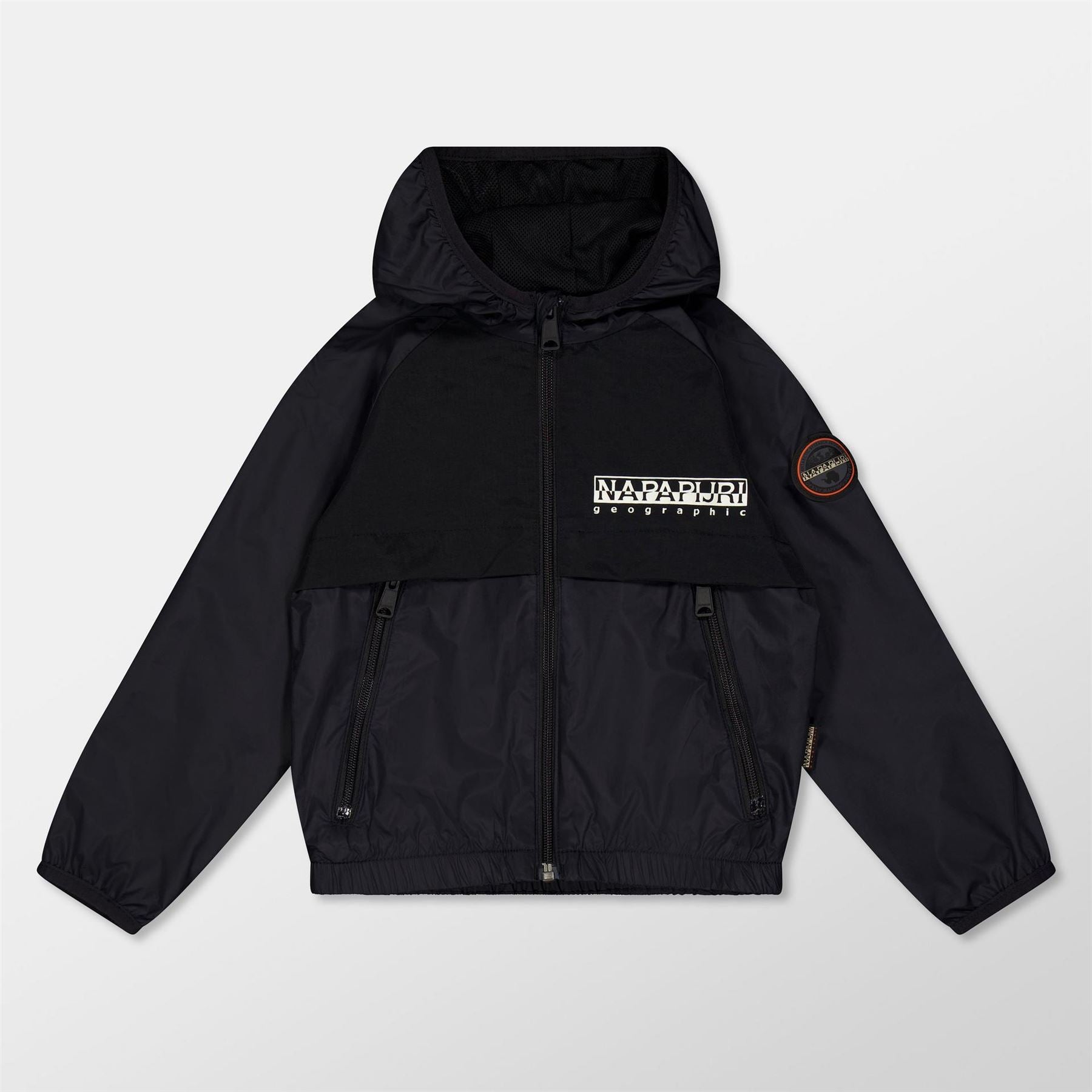Napapijri Allori Solid Patterned Hooded Rain Jacket