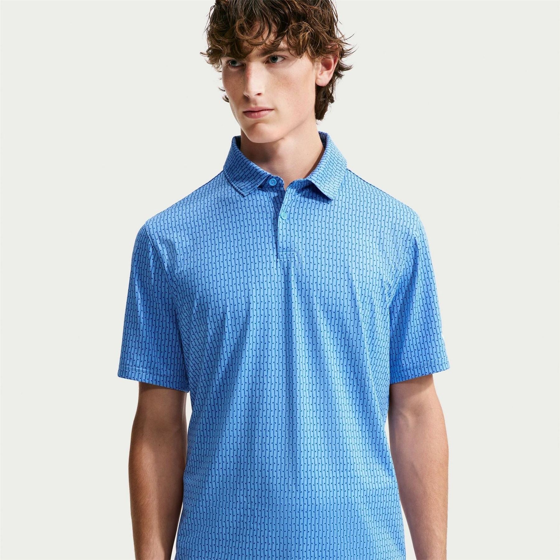 Nike Velocity Collared Neck Short Sleeve Regular Fit Shirt