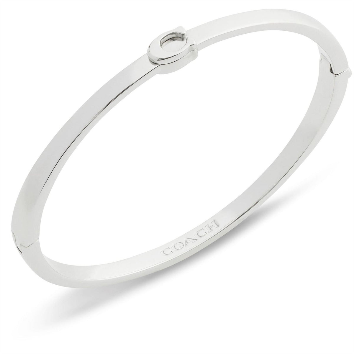 Coach Engraved Logo Bangle