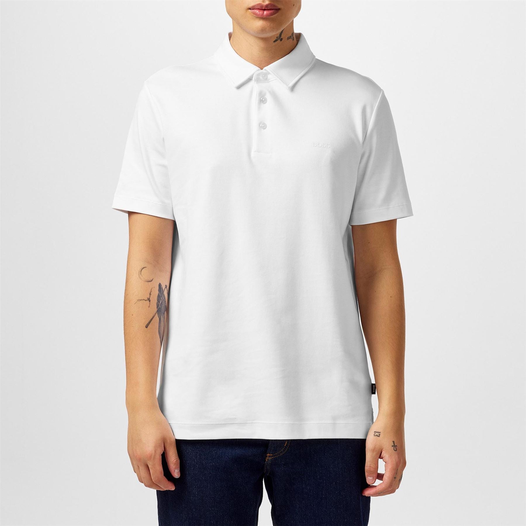 Boss BOSS BLACK Short Sleeve Polo Shirt with Logo Detail   Slim Fit