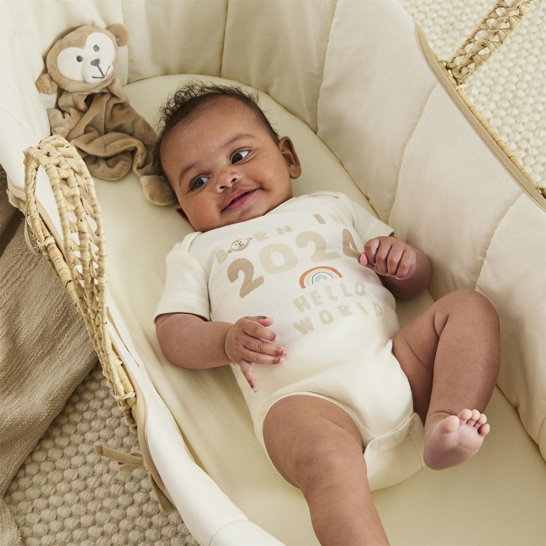 Hello World Kids Studio Baby Bodysuit And Comforter Clothing Set