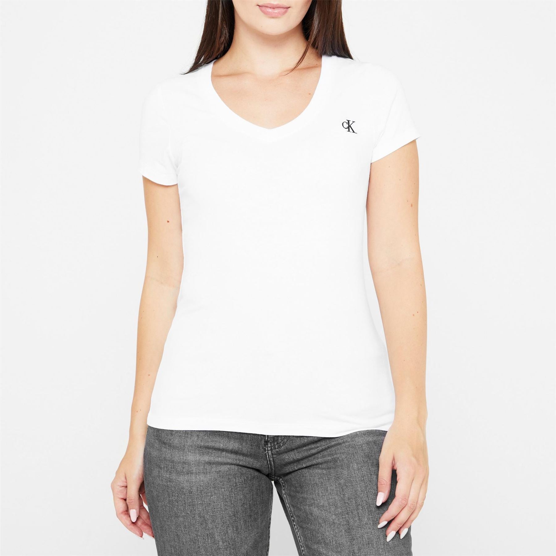 Calvin Klein Jeans Stretch V Neck T-Shirt