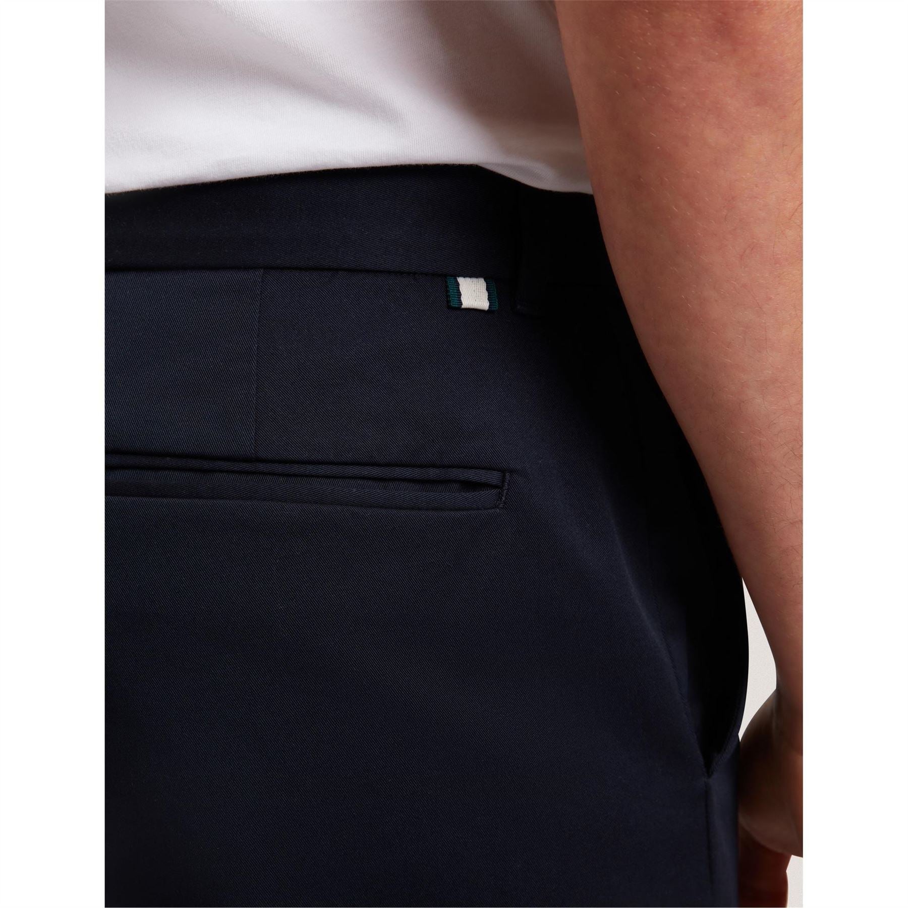 Ted Baker Solid Patterned Slim Tapered Chinos