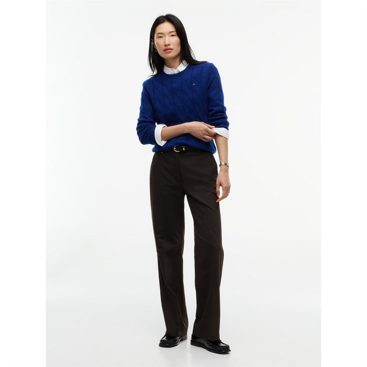 Tommy Hilfiger Wool Cbl Knit Ld64