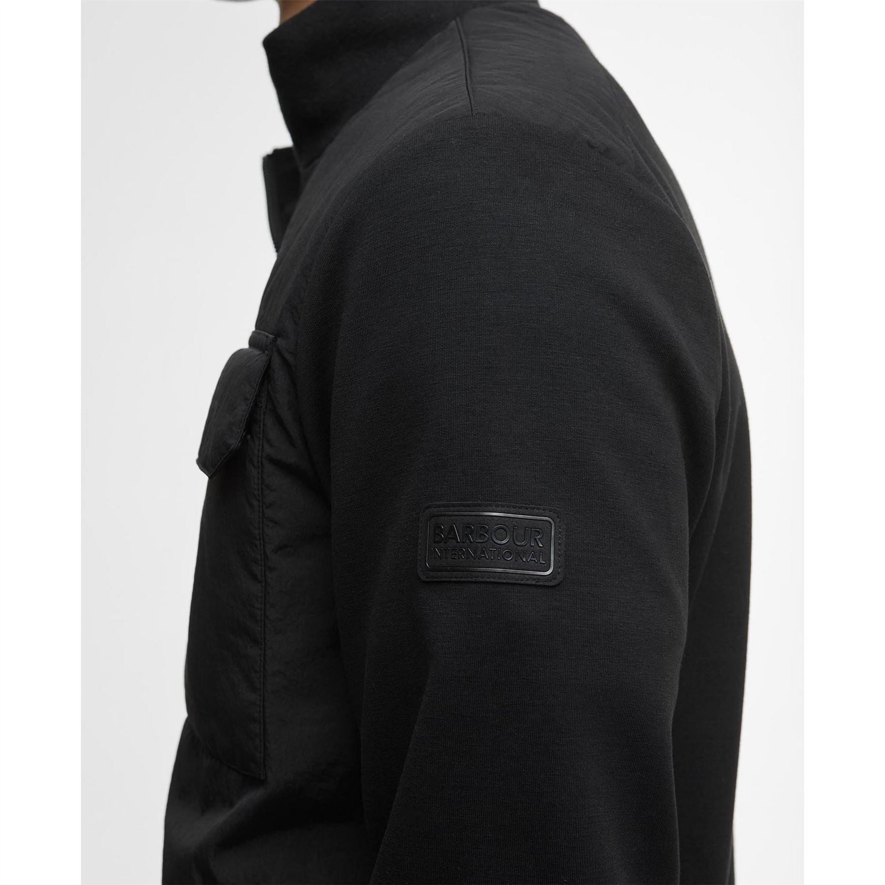 Barbour International Quilted Sweater Jacket