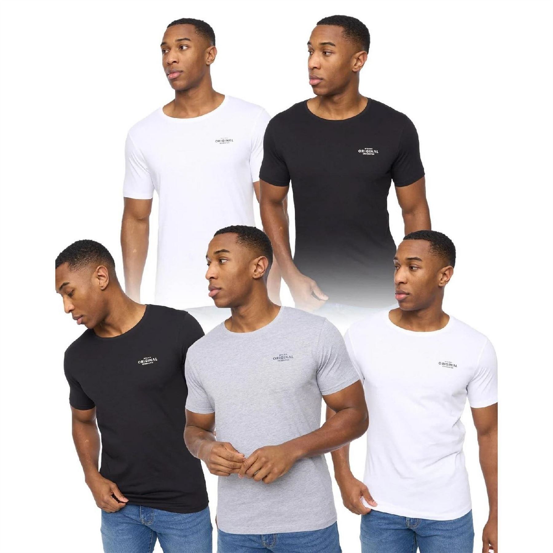 Crosshatch Pack Of Basic Standard T-Shirts