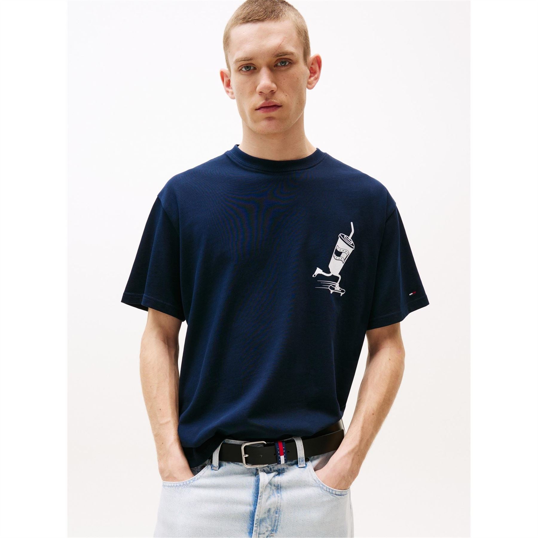 Tommy Jeans Regular Fit Graphic Crew Neck T-Shirt