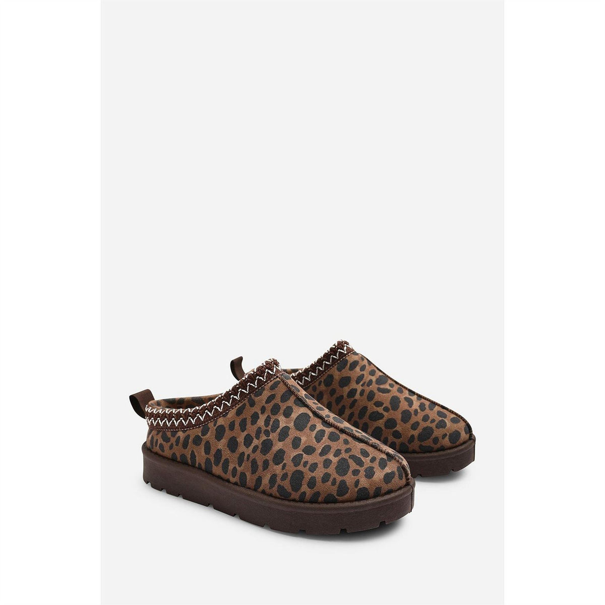 Wheres That From Aztec Detail Faux Fur Lining Mini Boots