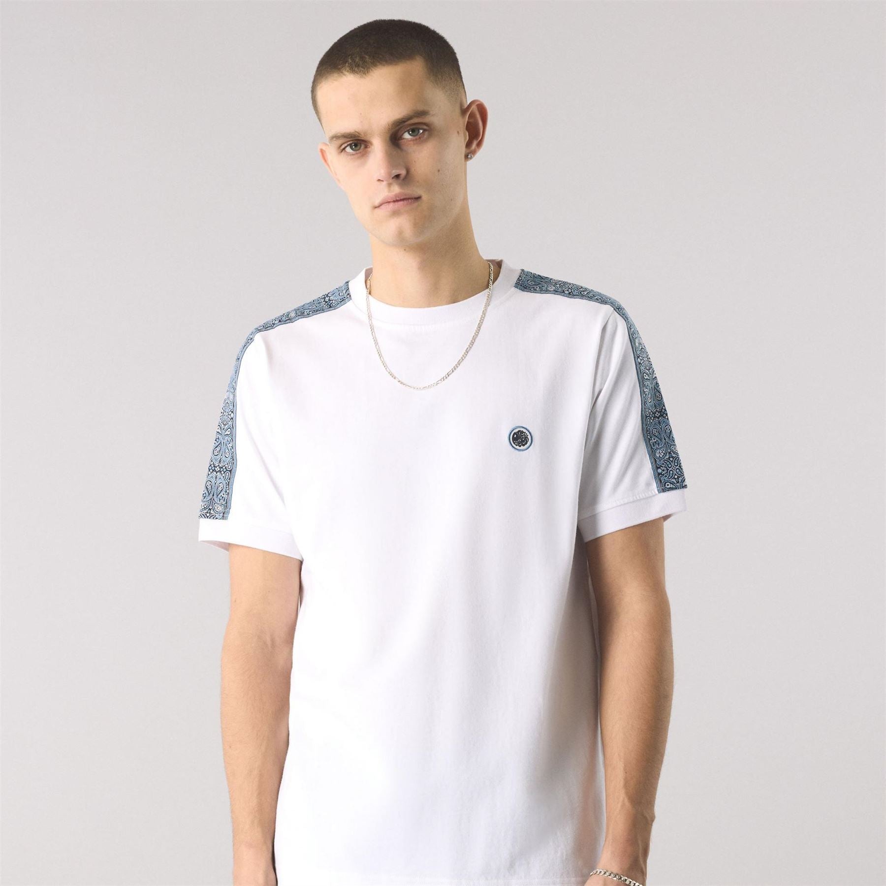Pretty Green Eclipse Paisley Regular Fit T-Shirt
