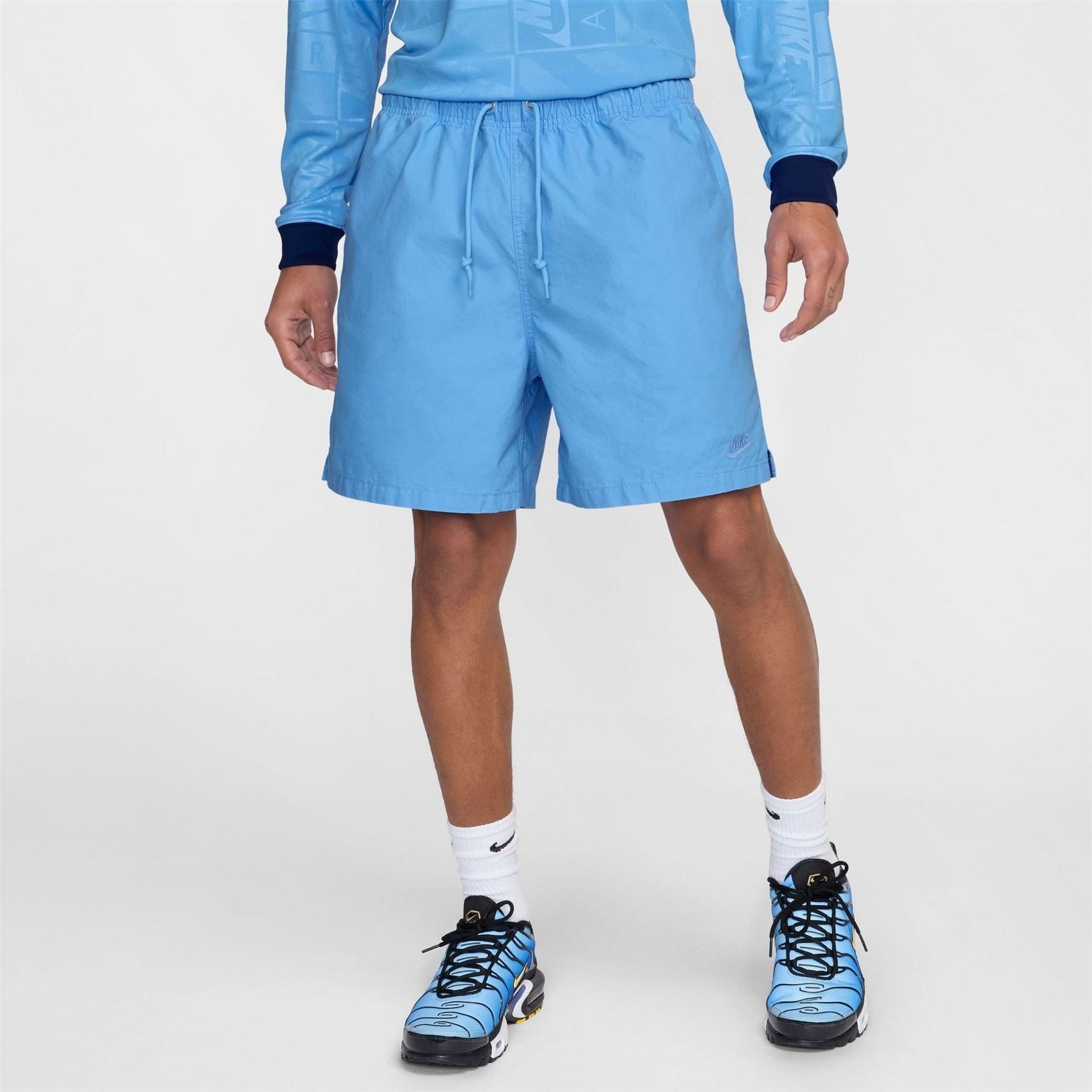 Nike Flow Solid Athletic Shorts with Elasticated Waistband