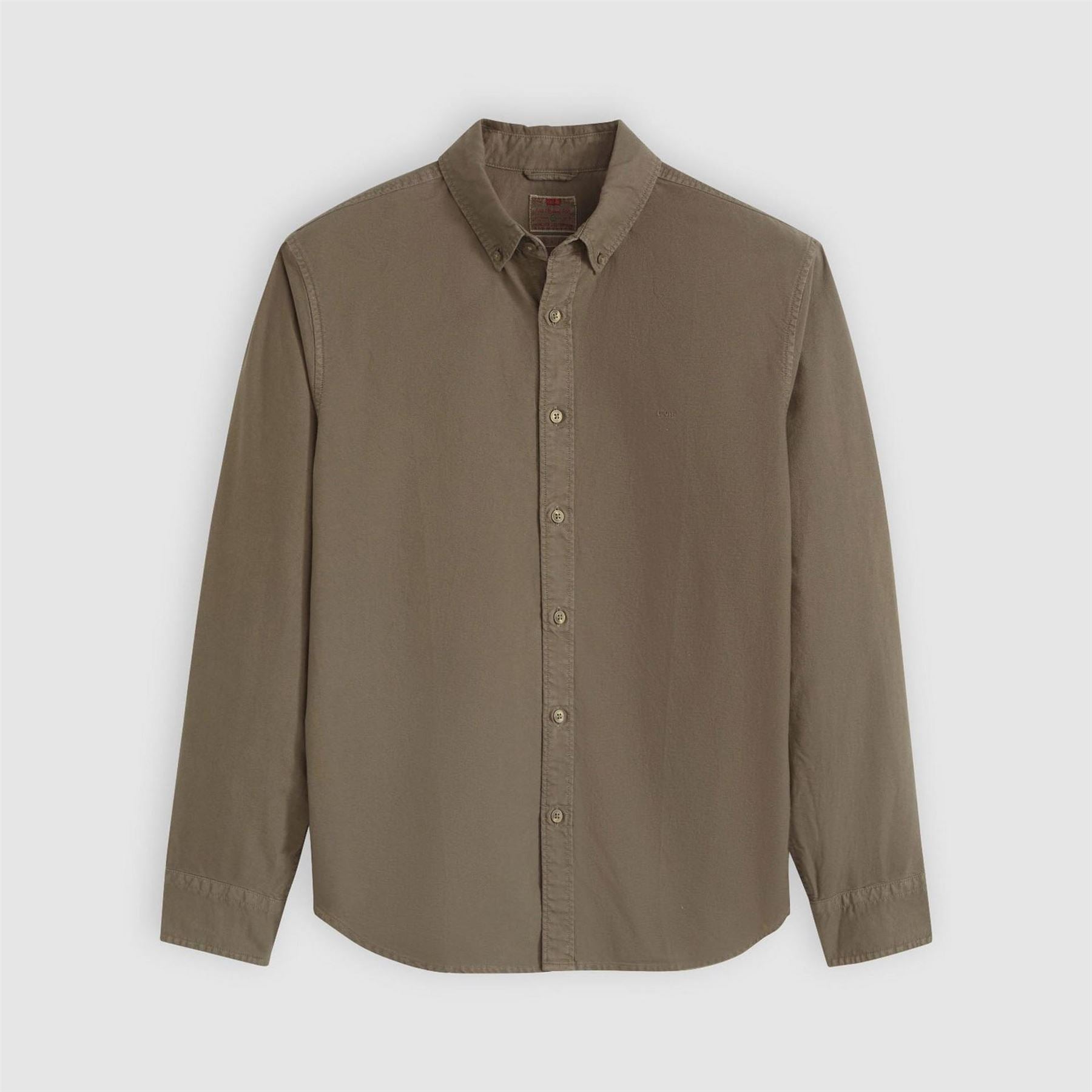 Levis Plain Long Sleeve Button Down Shirt