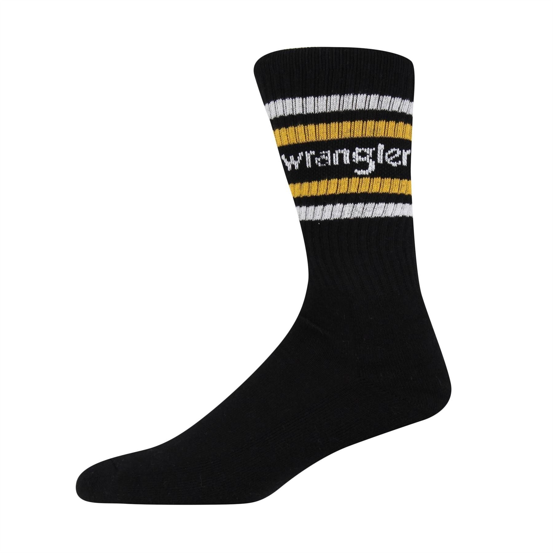 Wrangler 3 Pack Malm Lettering Crew Socks