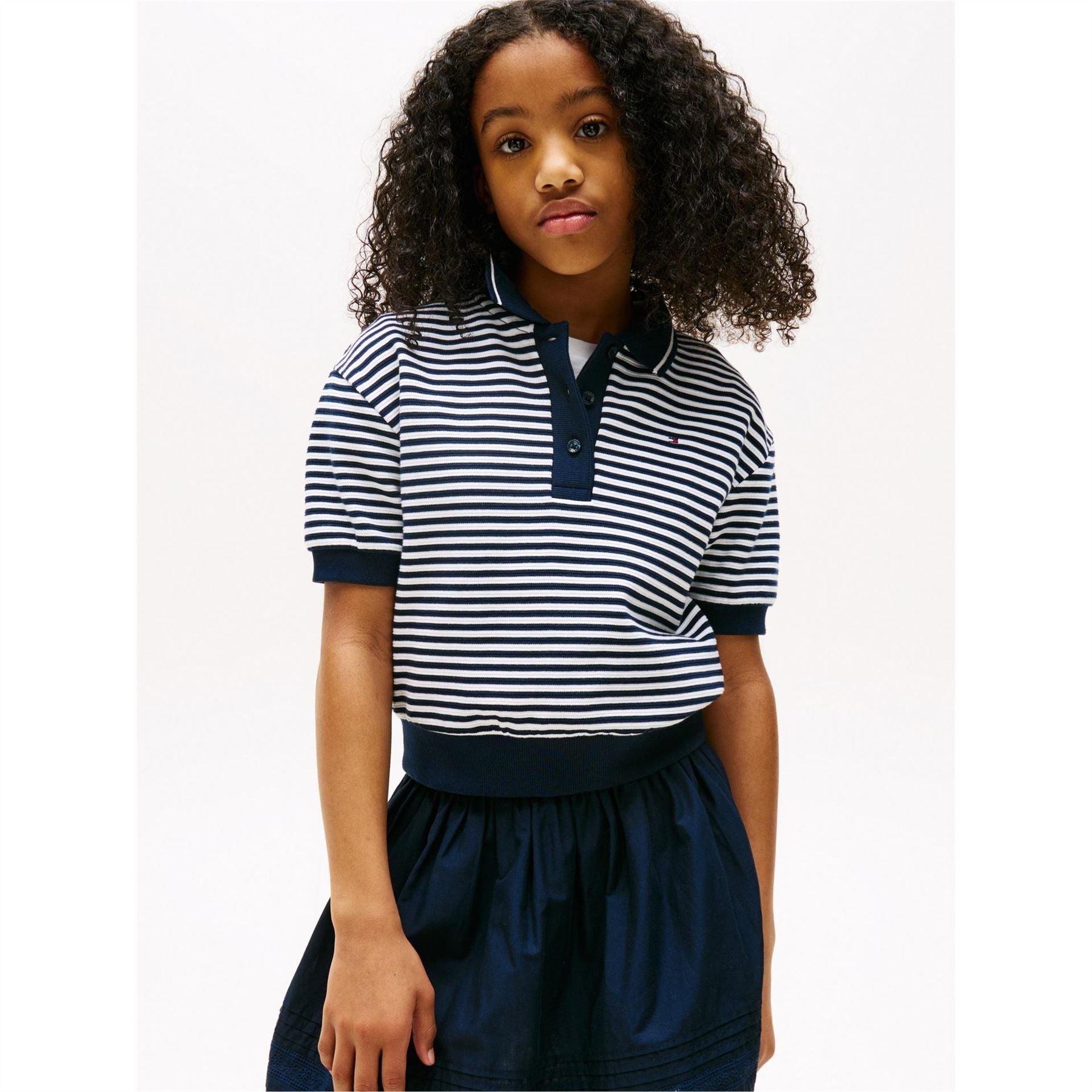 Tommy Hilfiger Striped Short Sleeve Polo Shirt