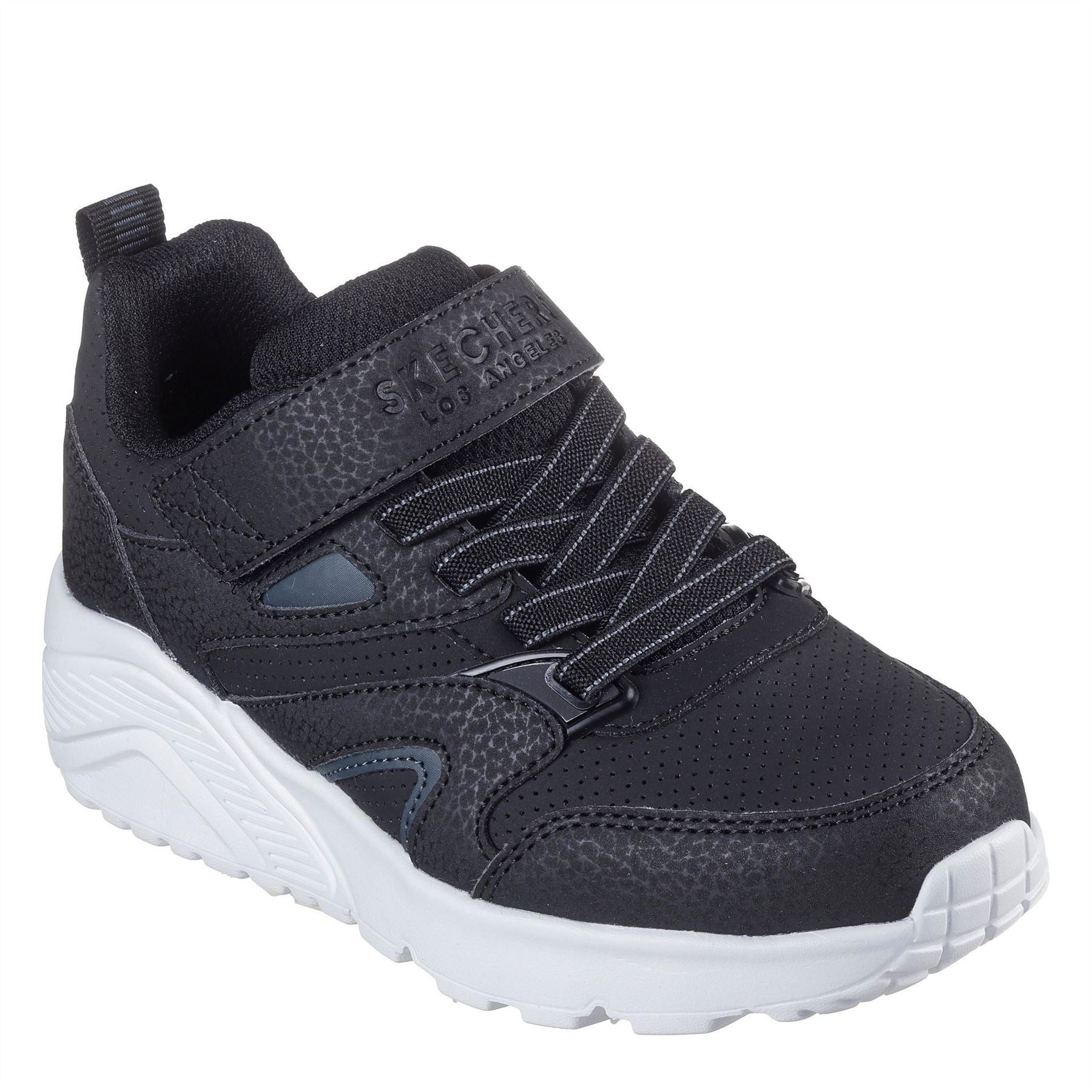Skechers Top Gore  And  Strap Sneaker W Wavy Runners Boys