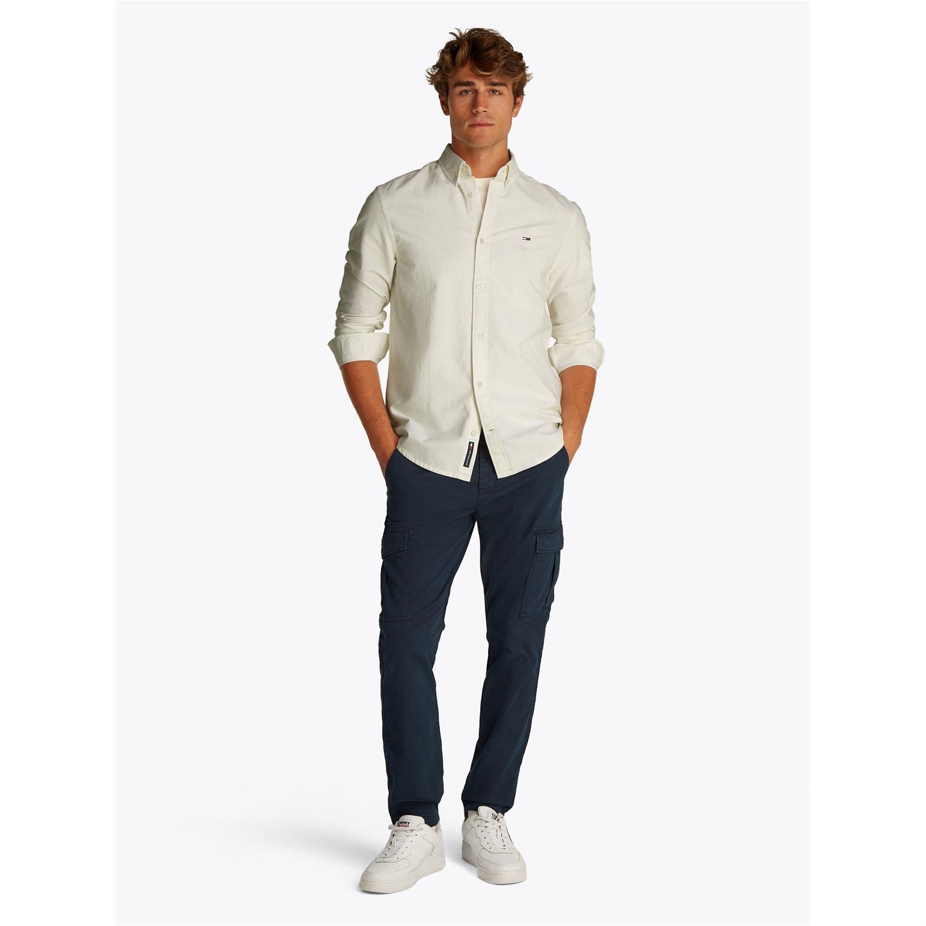 Tommy Jeans Regular Fit Oxford Long Sleeve Shirt