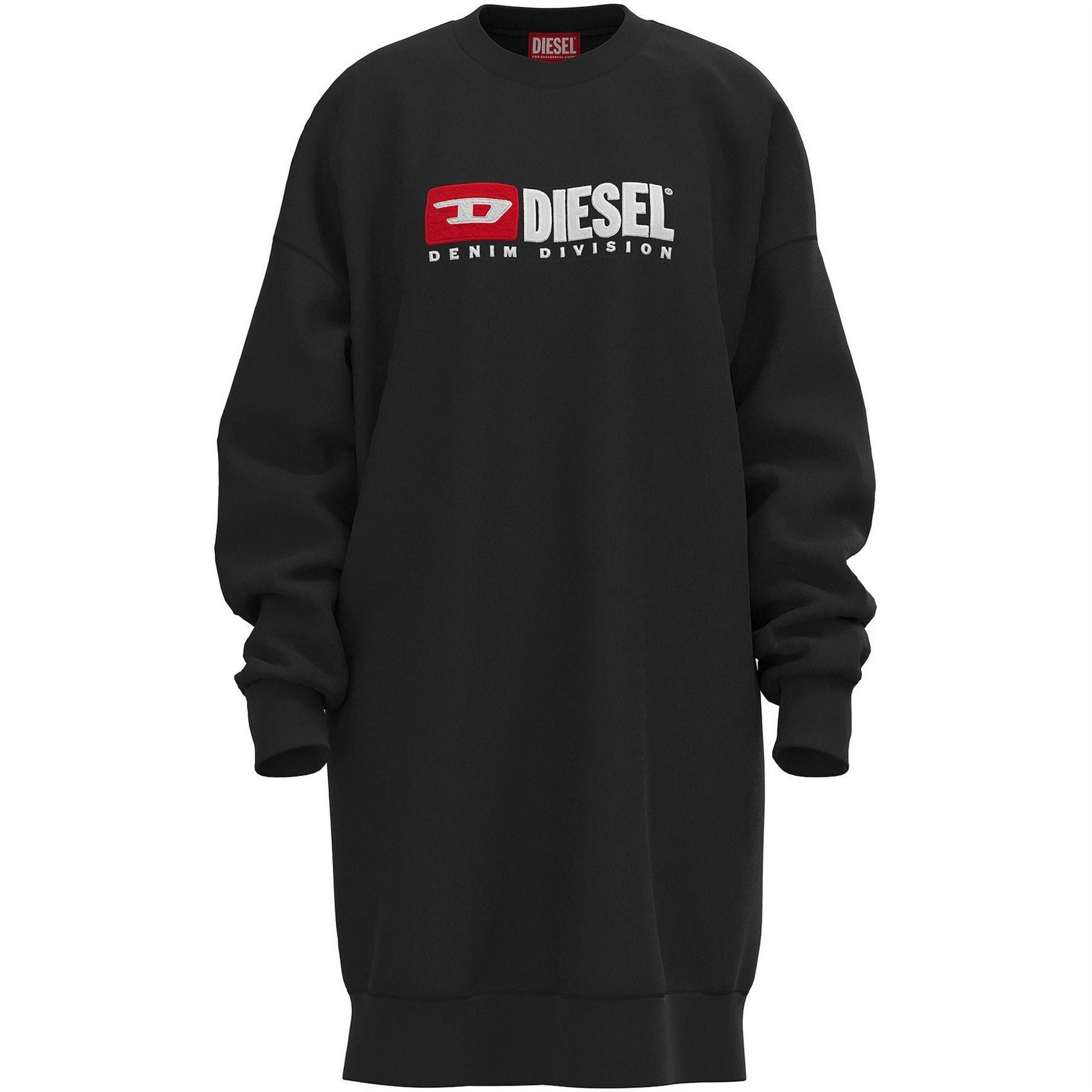 Diesel Robe Crew Neck Knee Length Sweatshirt Dress
