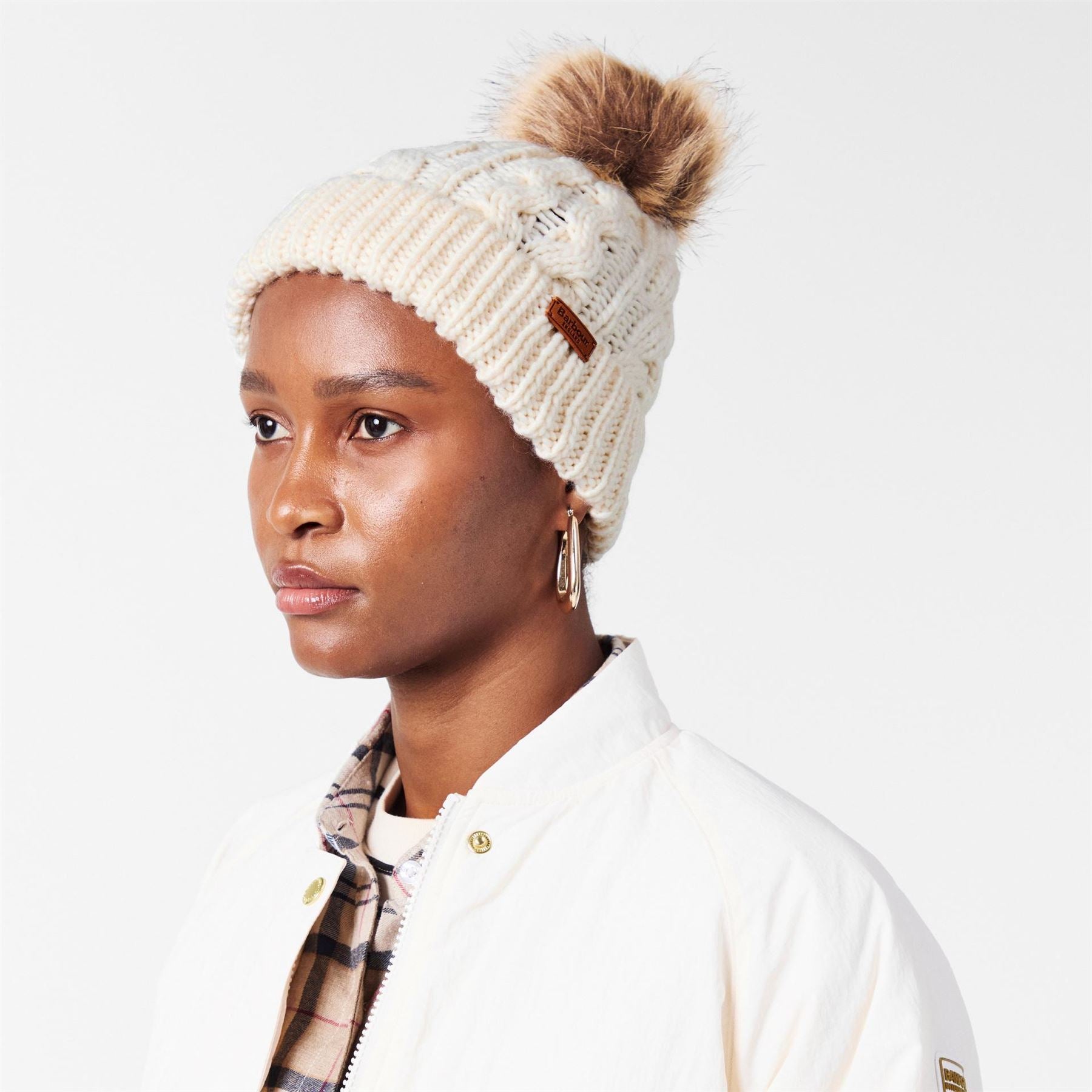 Barbour Cable Knit Beanie