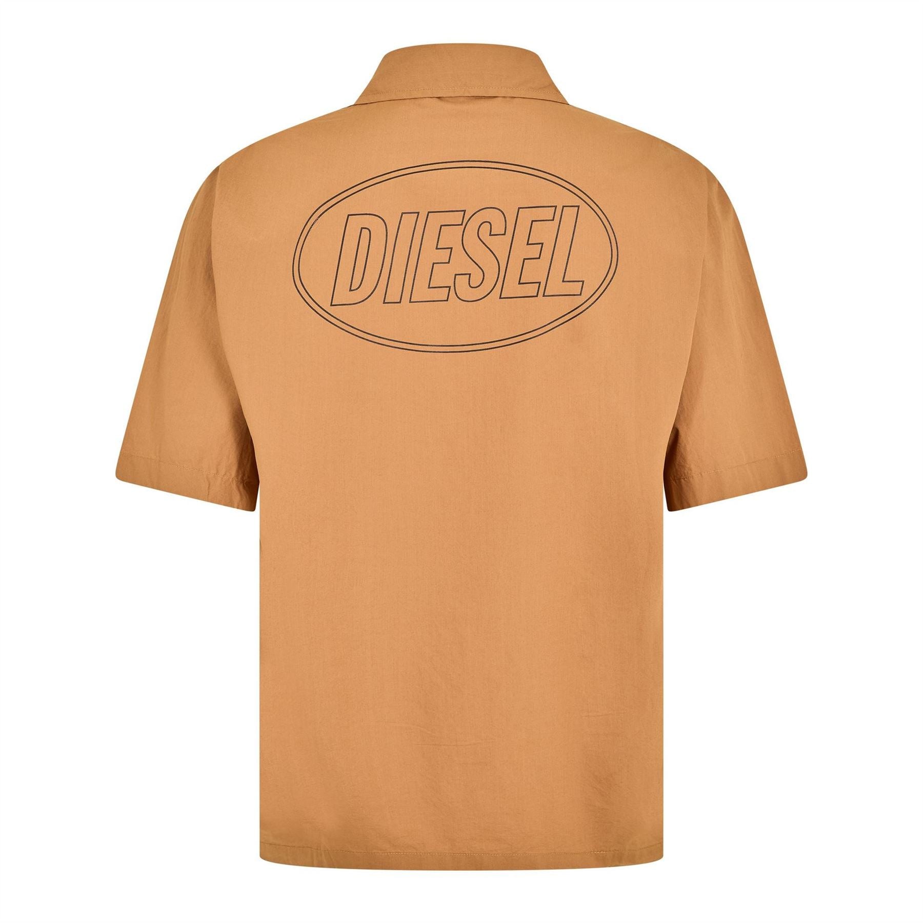 Diesel Cuban Notch Collar Short Sleeve Shirt