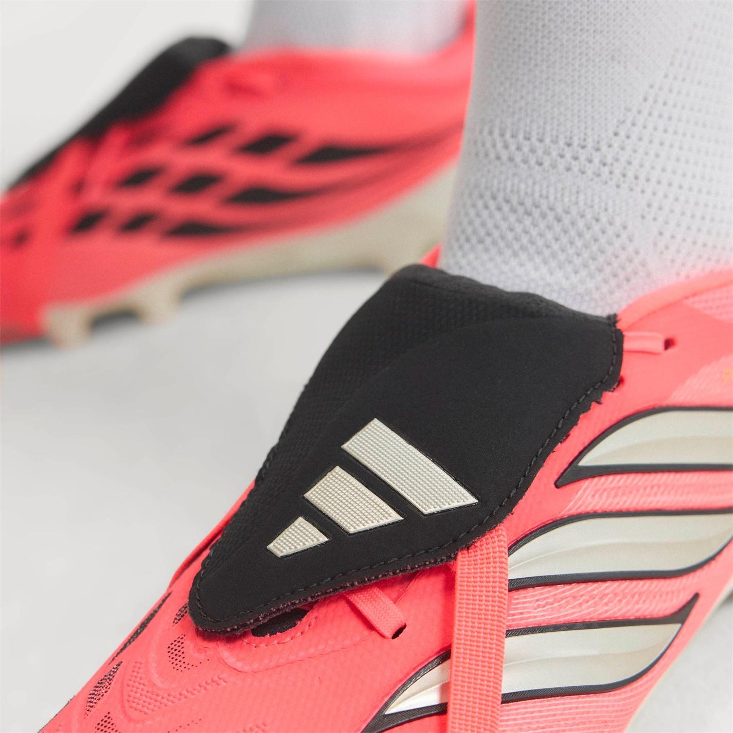 adidas Mens Predator Fold Over Tongue Academy Firm Ground Football Boots