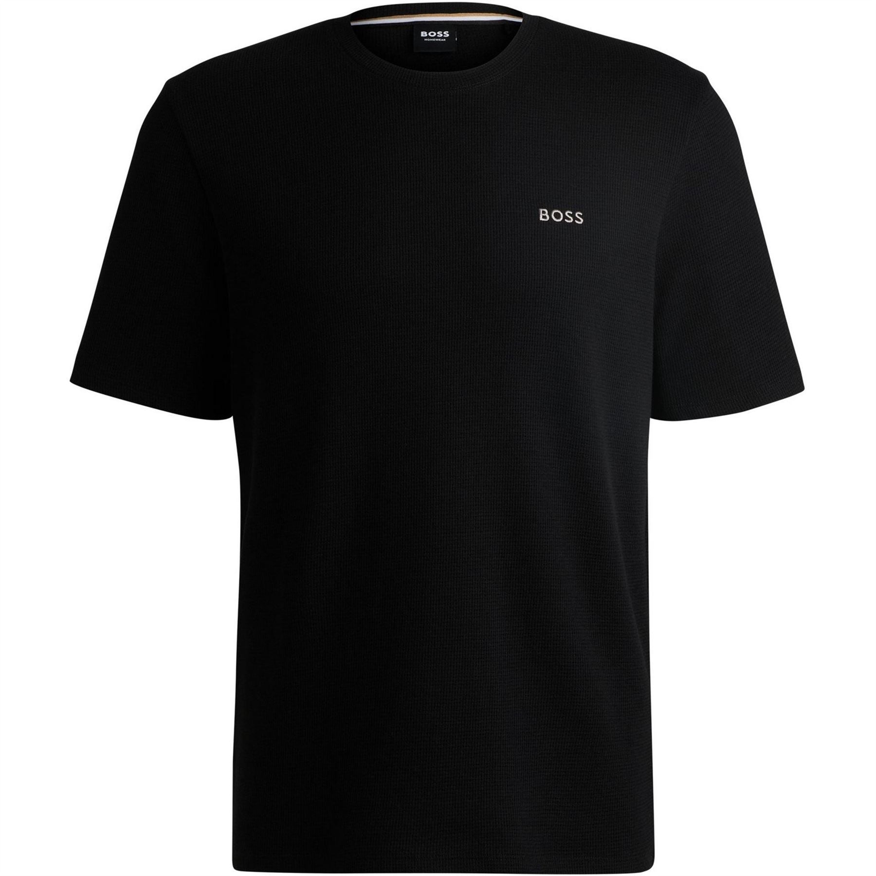 Boss BOSS Bodywear Waffle T Shirt with Structured Design