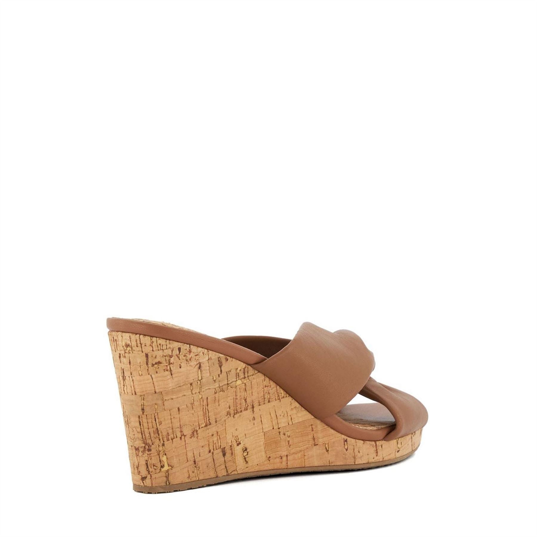 Dune London Kacee Twist Knot Wedge Mule Sandals