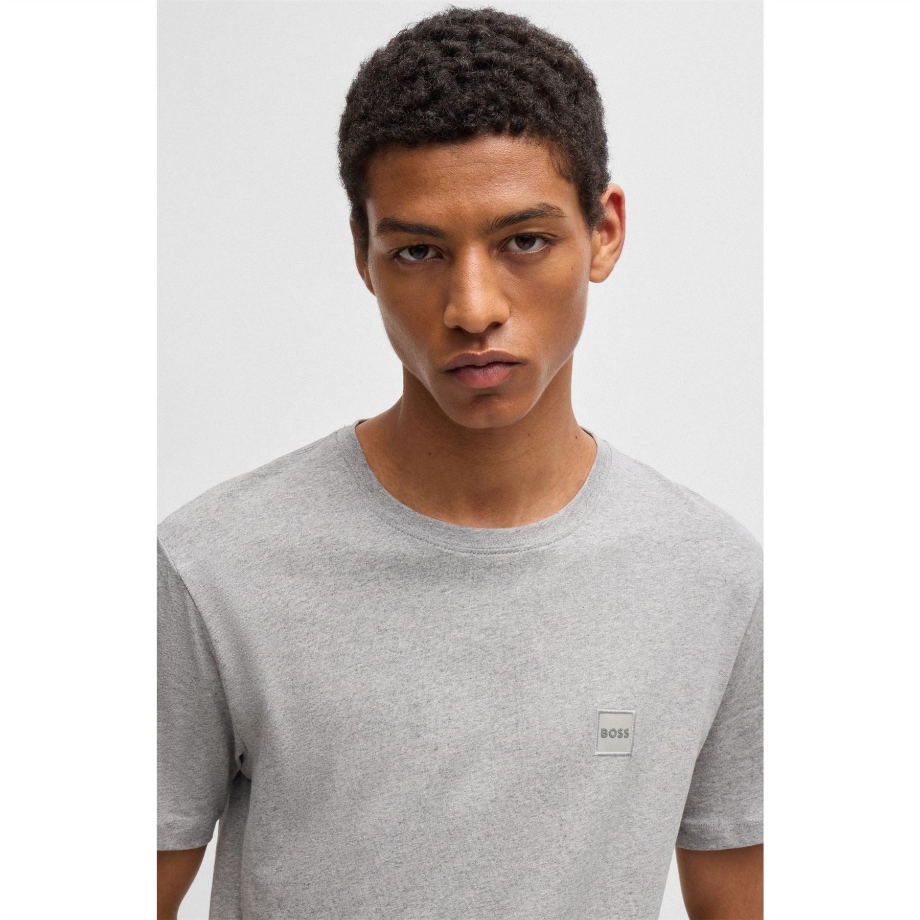 Boss BOSS ORANGE Tales T Shirt with Logo Patch Premium Cotton