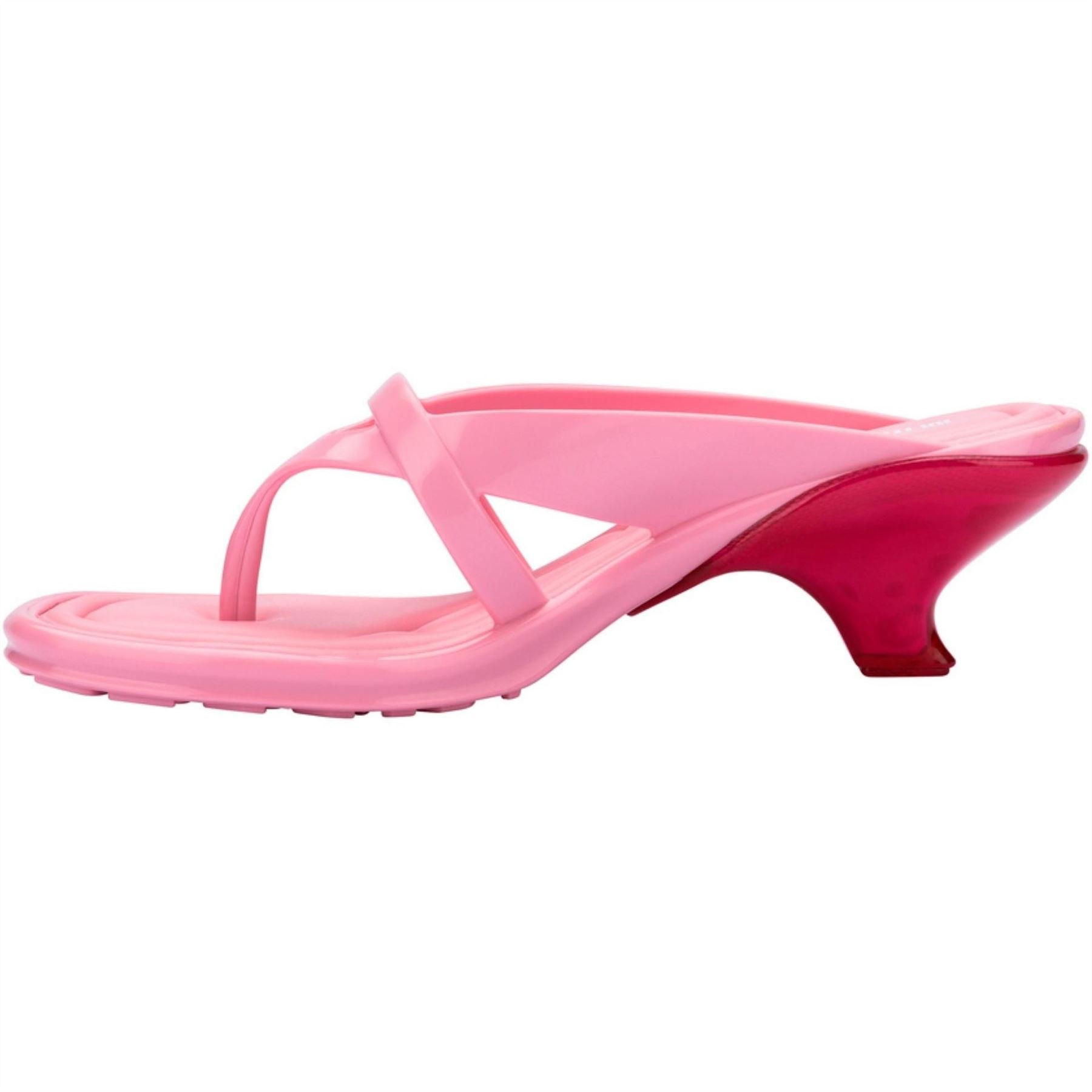 Melissa Layla Solid Patterned Toe Post Sandals