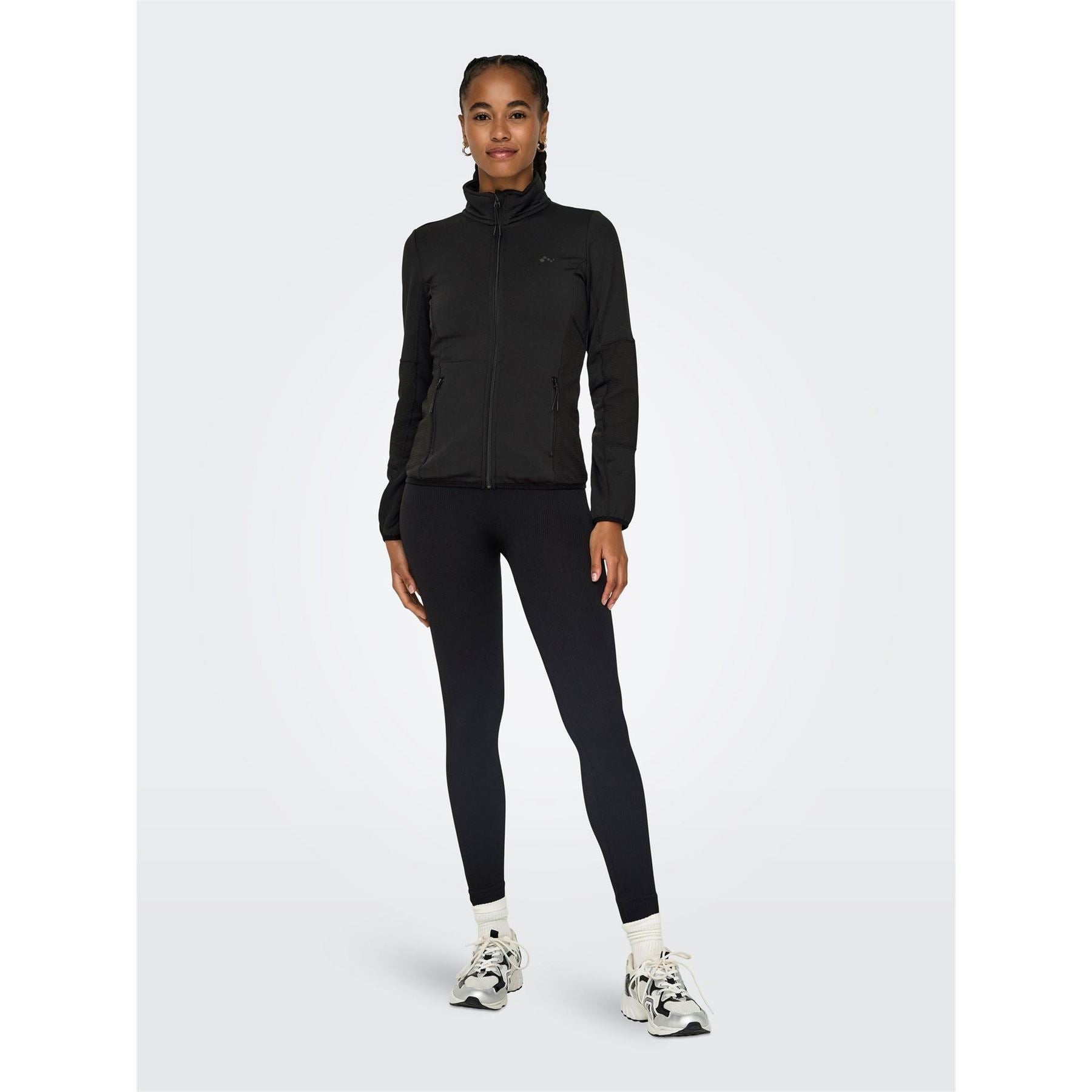 Only Play Solid Patterned Softshell Jacket