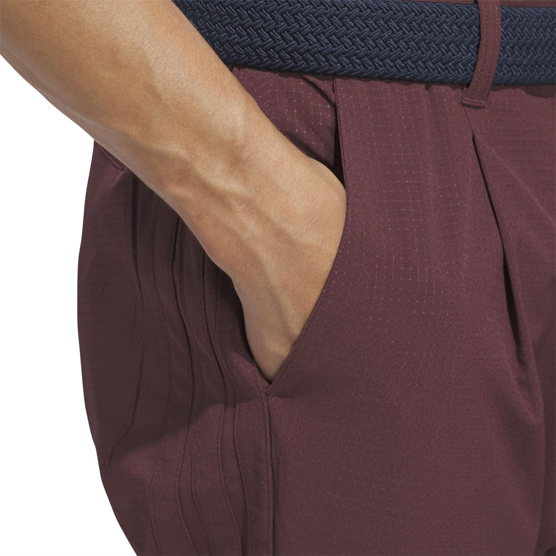 adidas Tour Solid Patterned Straight Chinos