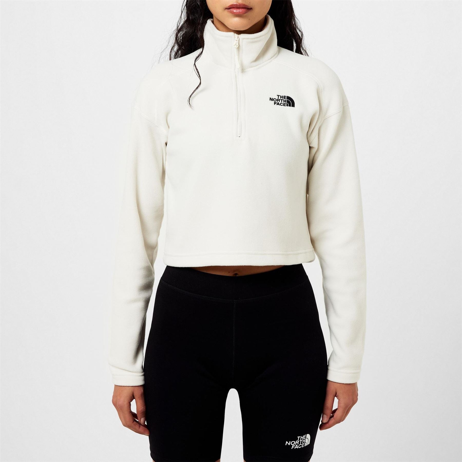 The North Face Glacier Quarter Zip Crop Fleece Top
