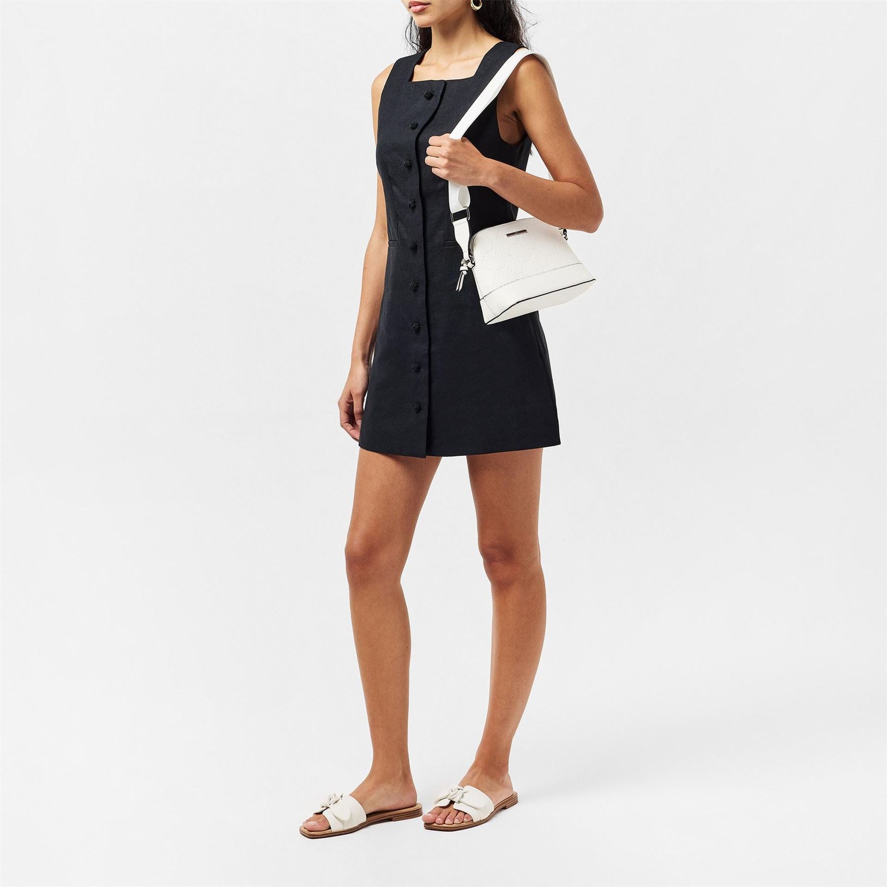 Aldo Open Toe Flat Heel Slide Sandals