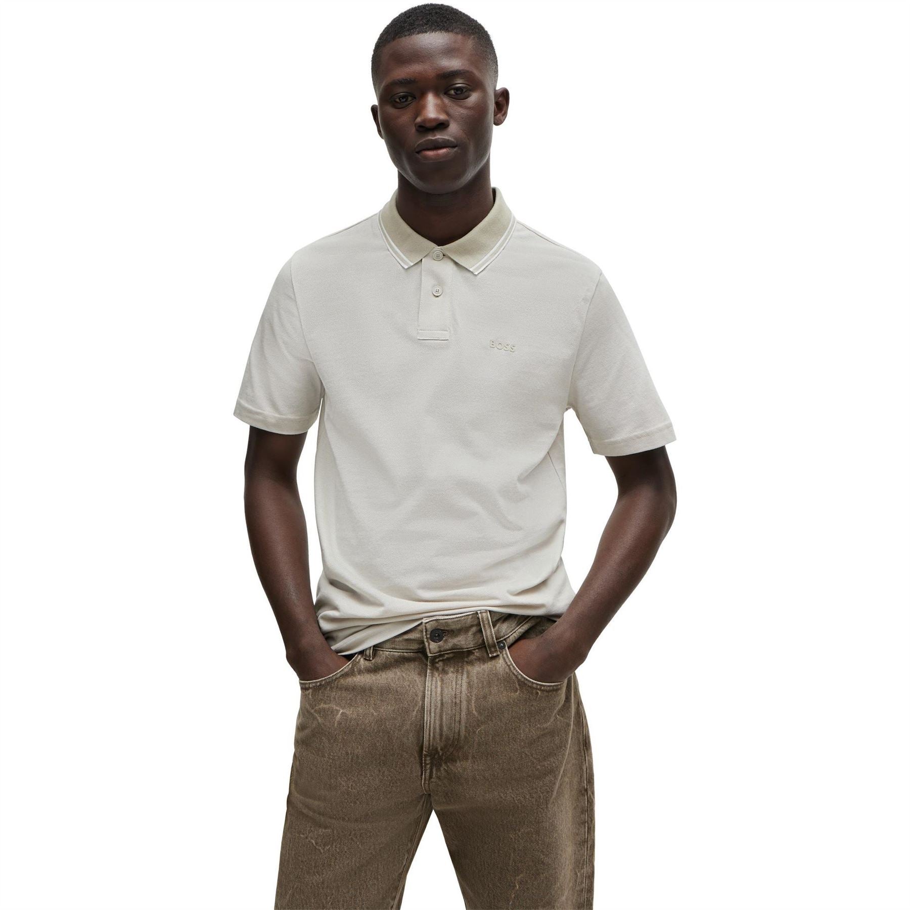 Boss Peoxfordnew Short Sleeve Polo Shirt