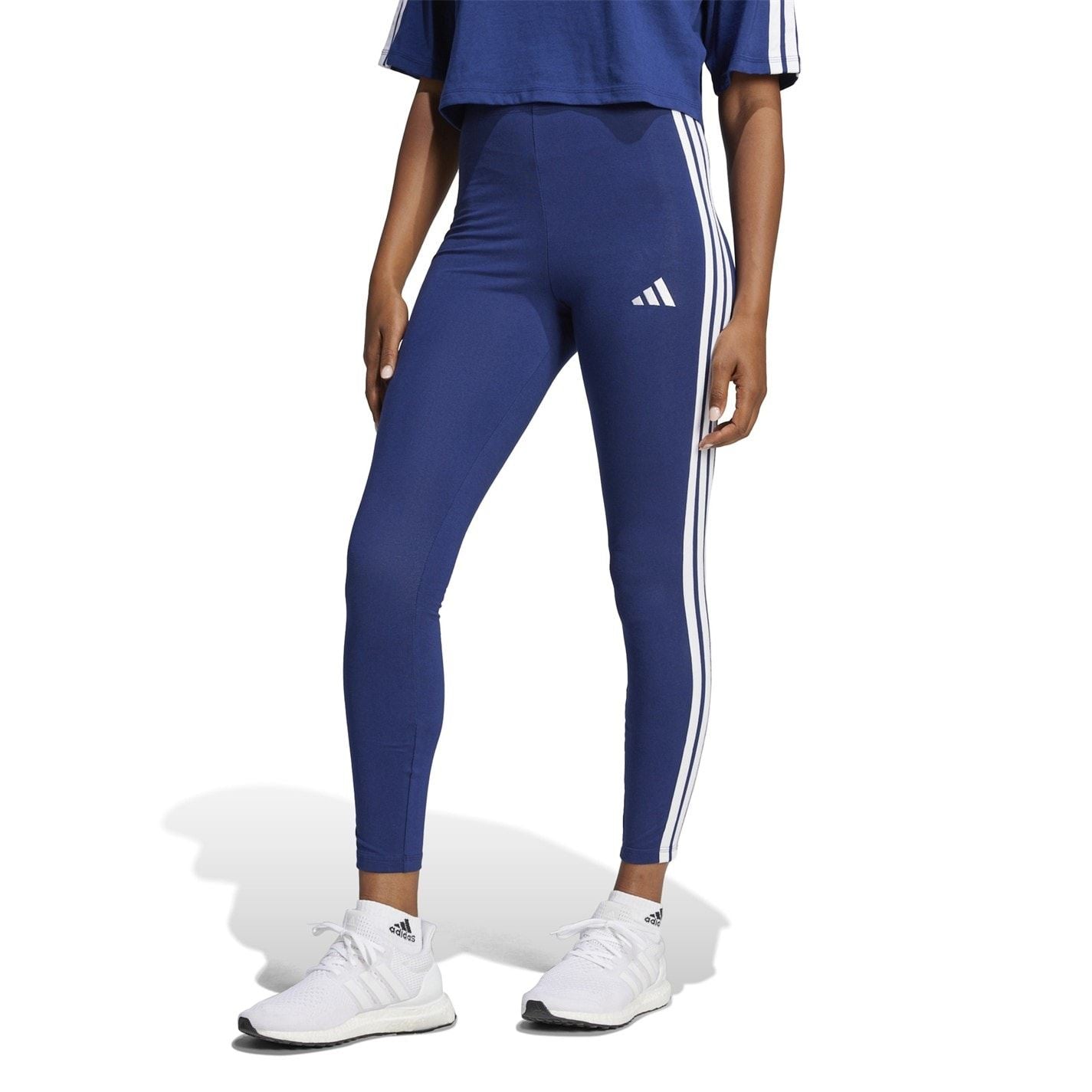 adidas Womens Essentials 3 Stripe Leggings