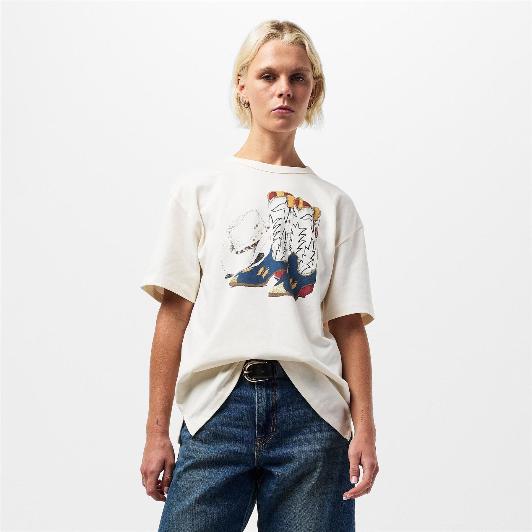 Levis Crew Neck Short Sleeve Boyfriend T-Shirt