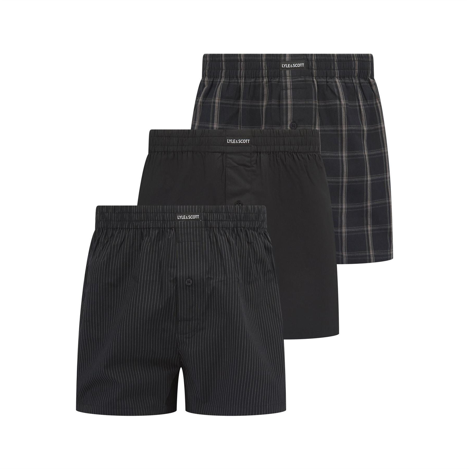 Lyle and Scott 3pk Woven Boxer