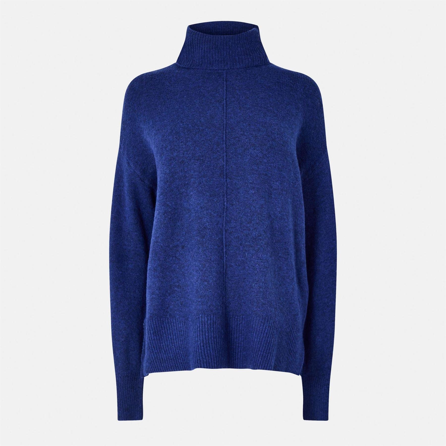 Pieces Hooded Relaxed Fit High Collar Sweatshirt
