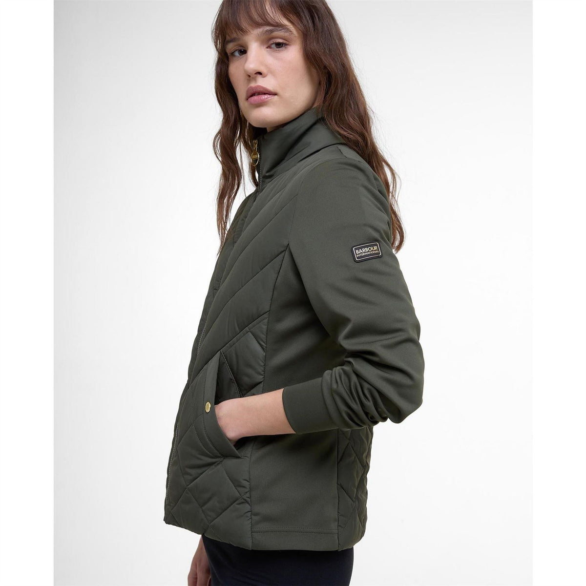 Barbour International Quilted Fleece Top