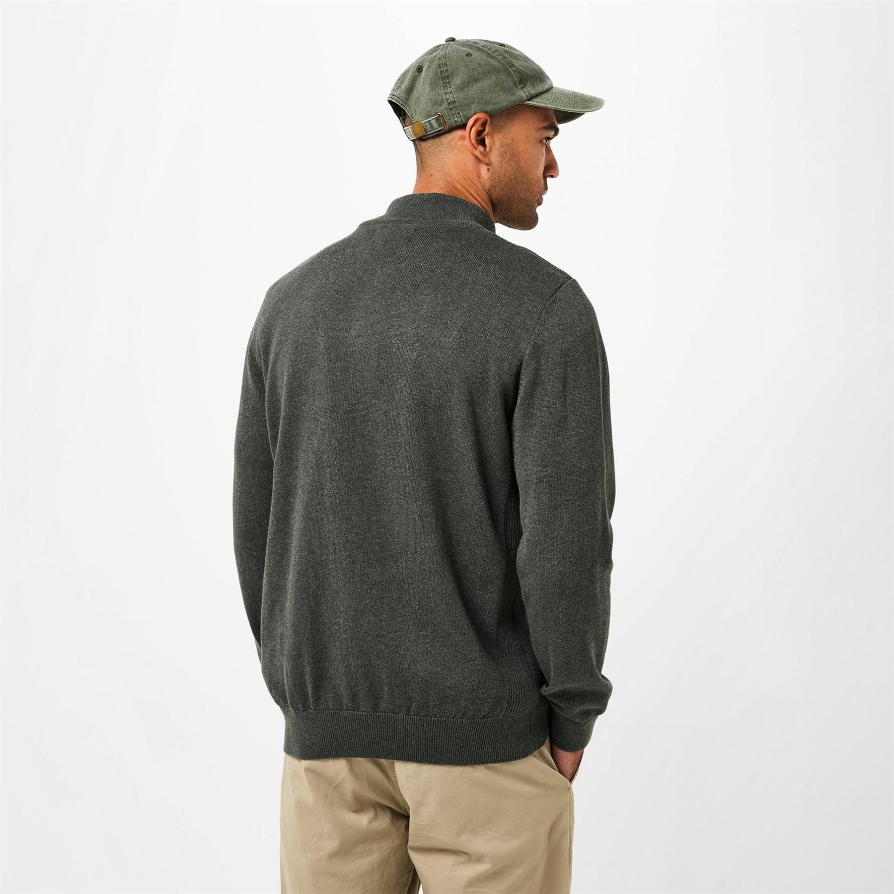 Barbour Half Zip Cotton Knitted Jumper