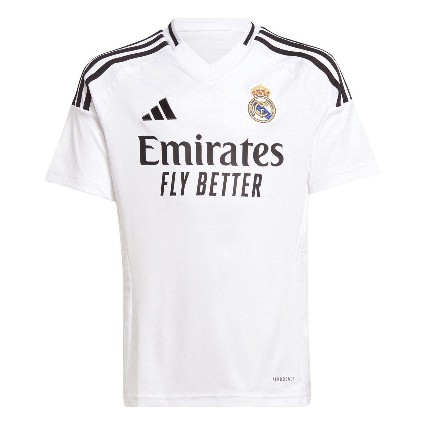 adidas Real Madrid Home Shirt 2024 2025 Juniors