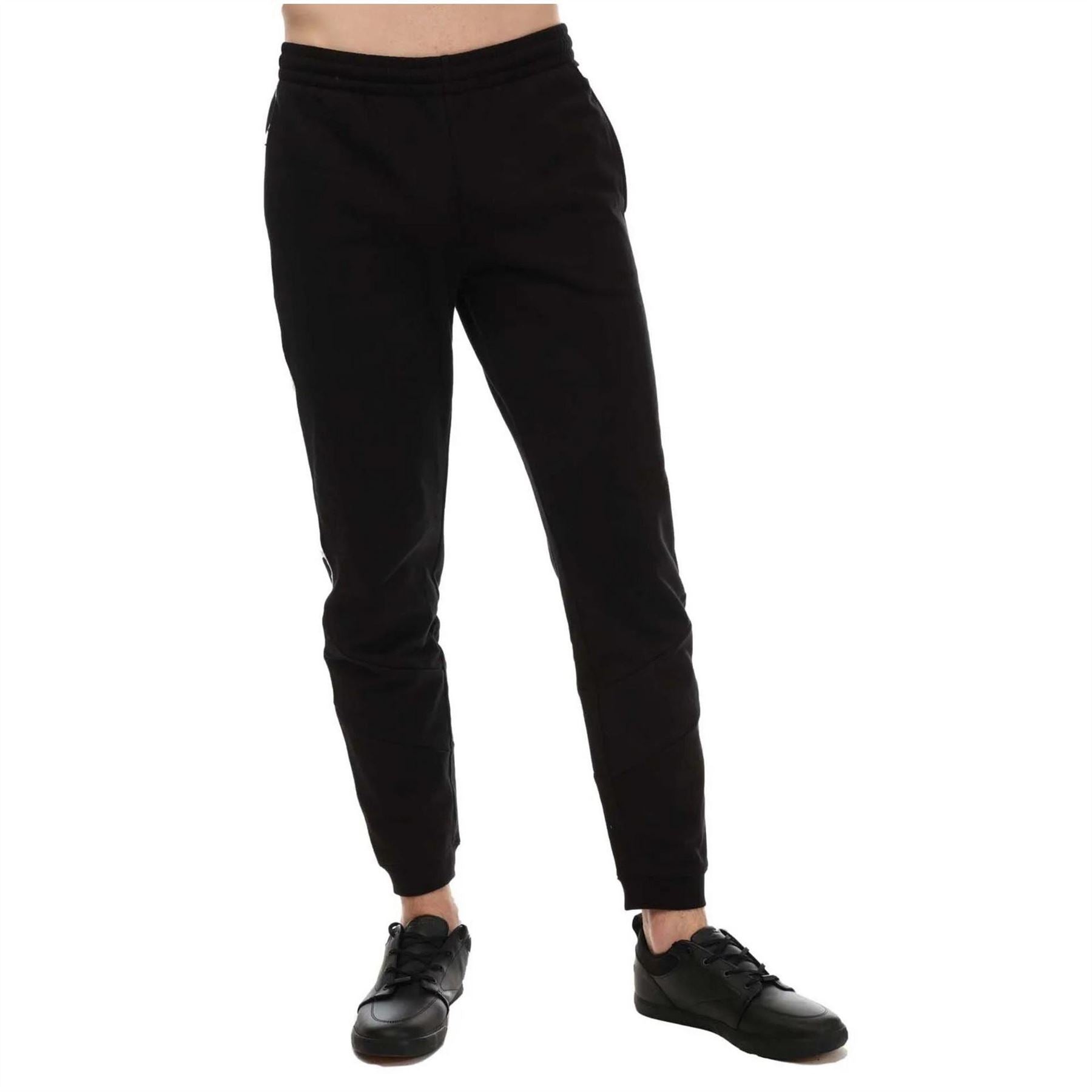 Lacoste Tape Logo Closed Hem Fleece Joggers