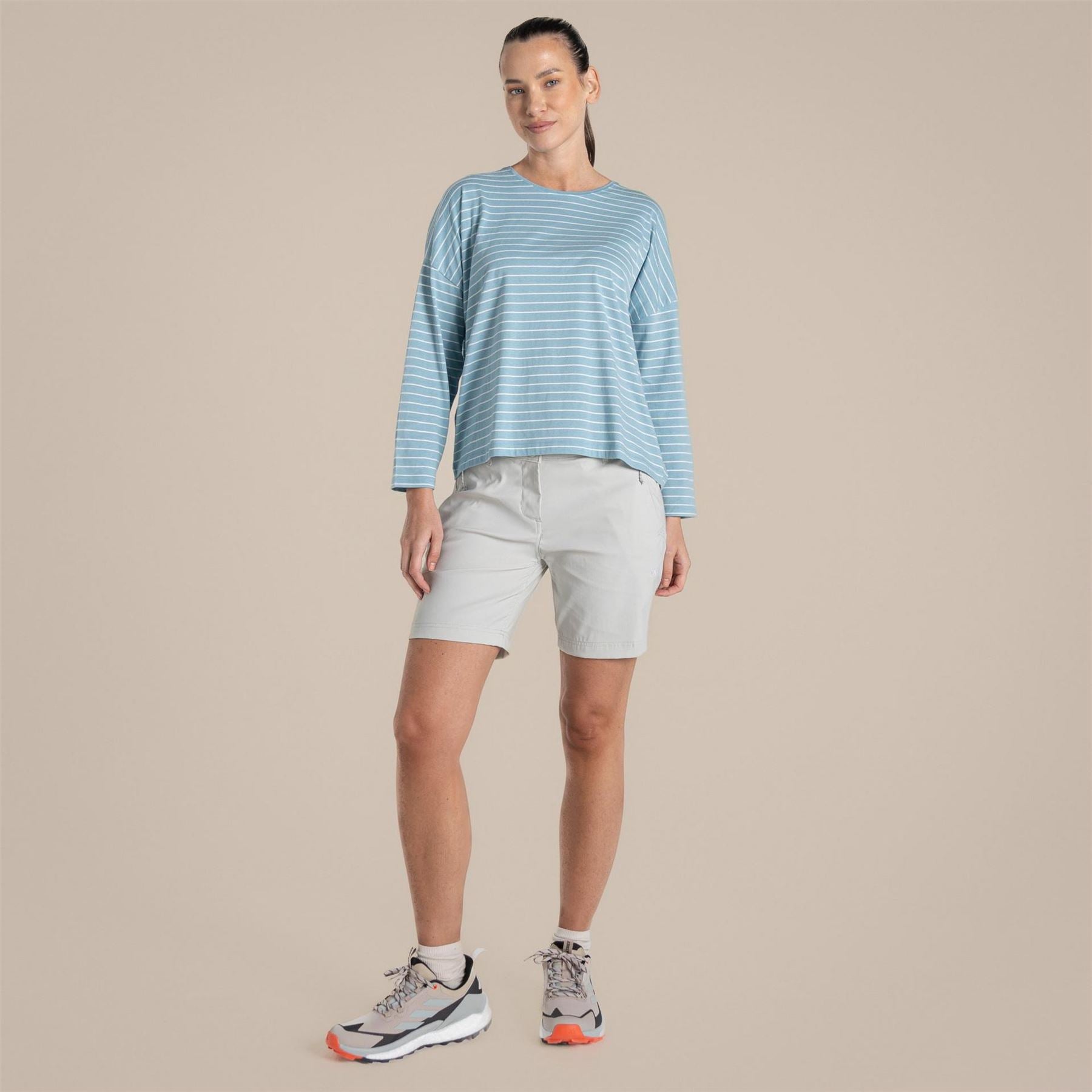 Craghoppers Kielder Crew Neck Long Sleeve Drop Shoulder T-Shirt