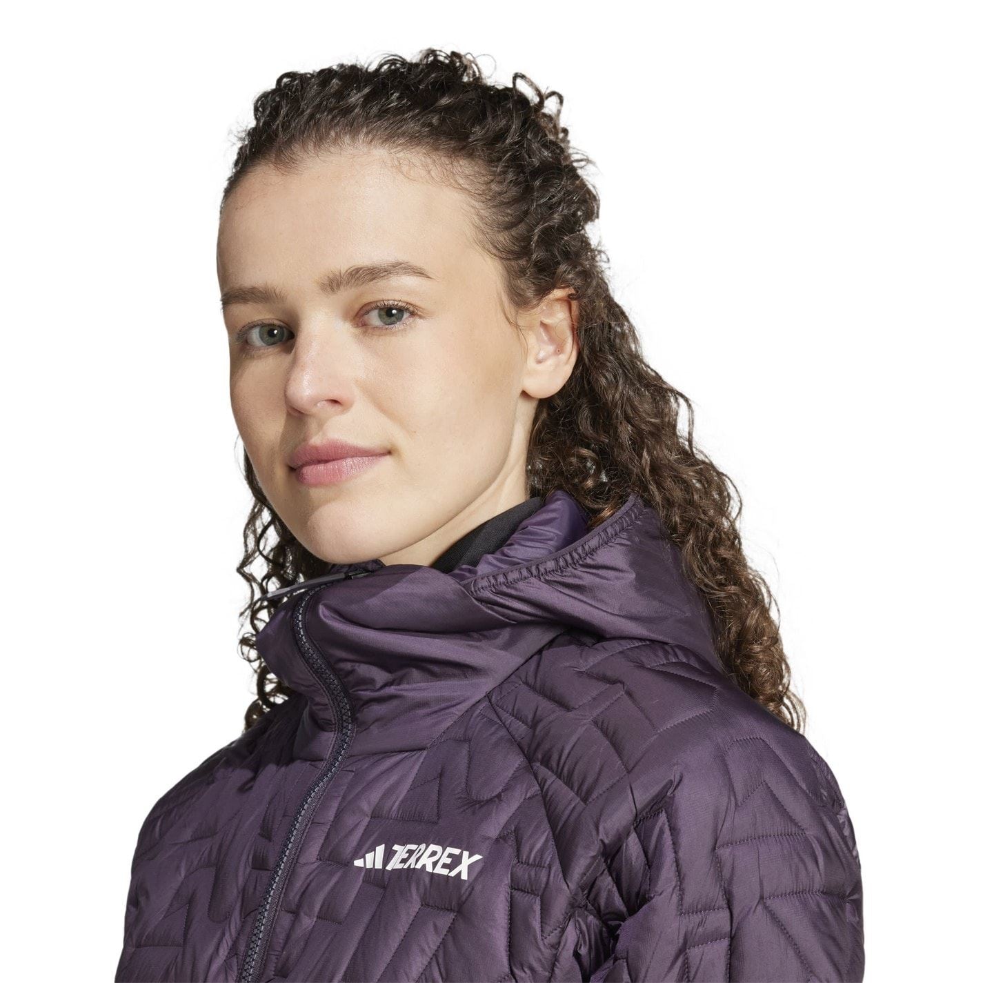 adidas Womens Terrex Xperior Primaloft Loose Fill Insulated Hooded Jacket