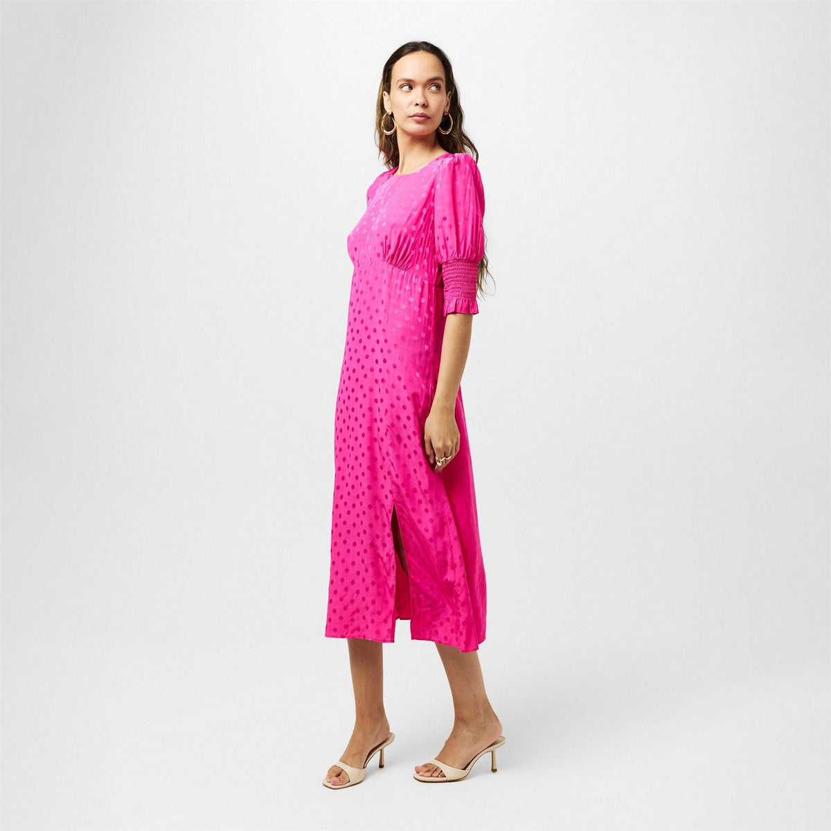 Nobodys Child Luna Midi Dress Crew neck