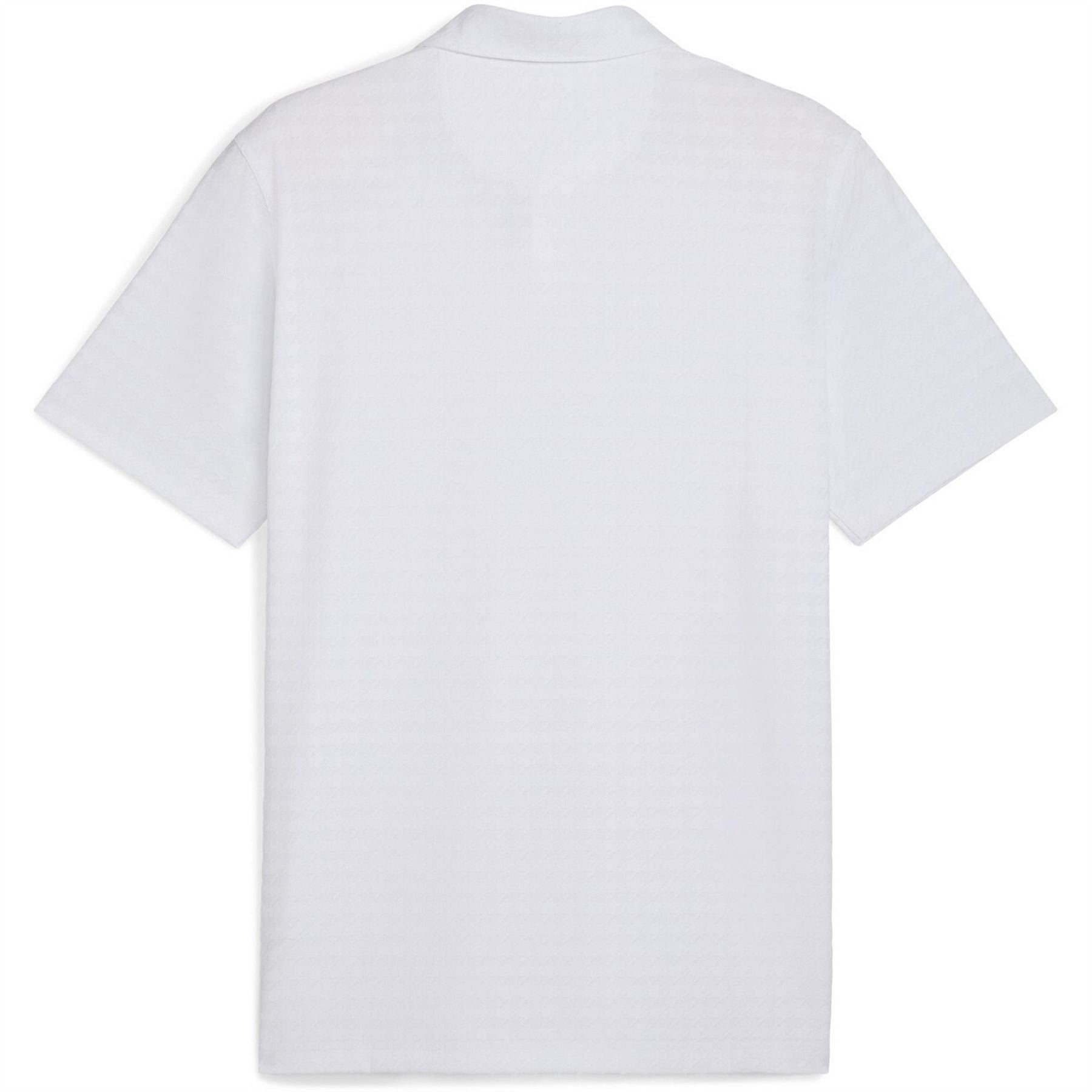 Puma Mattr Houndstooth Short Sleeve Performance Polo Shirt