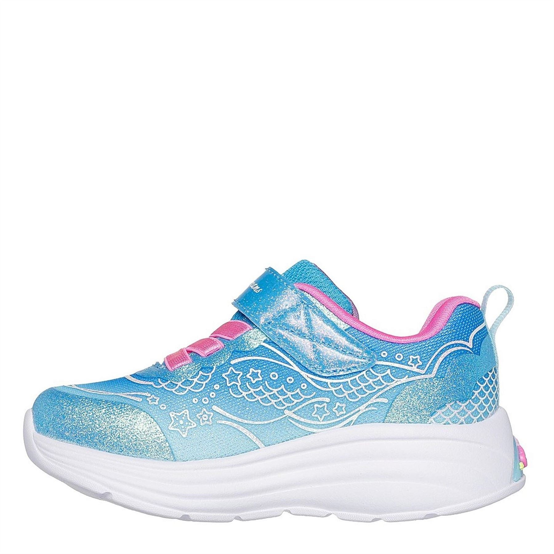 Skechers Leather Light Up Trainers