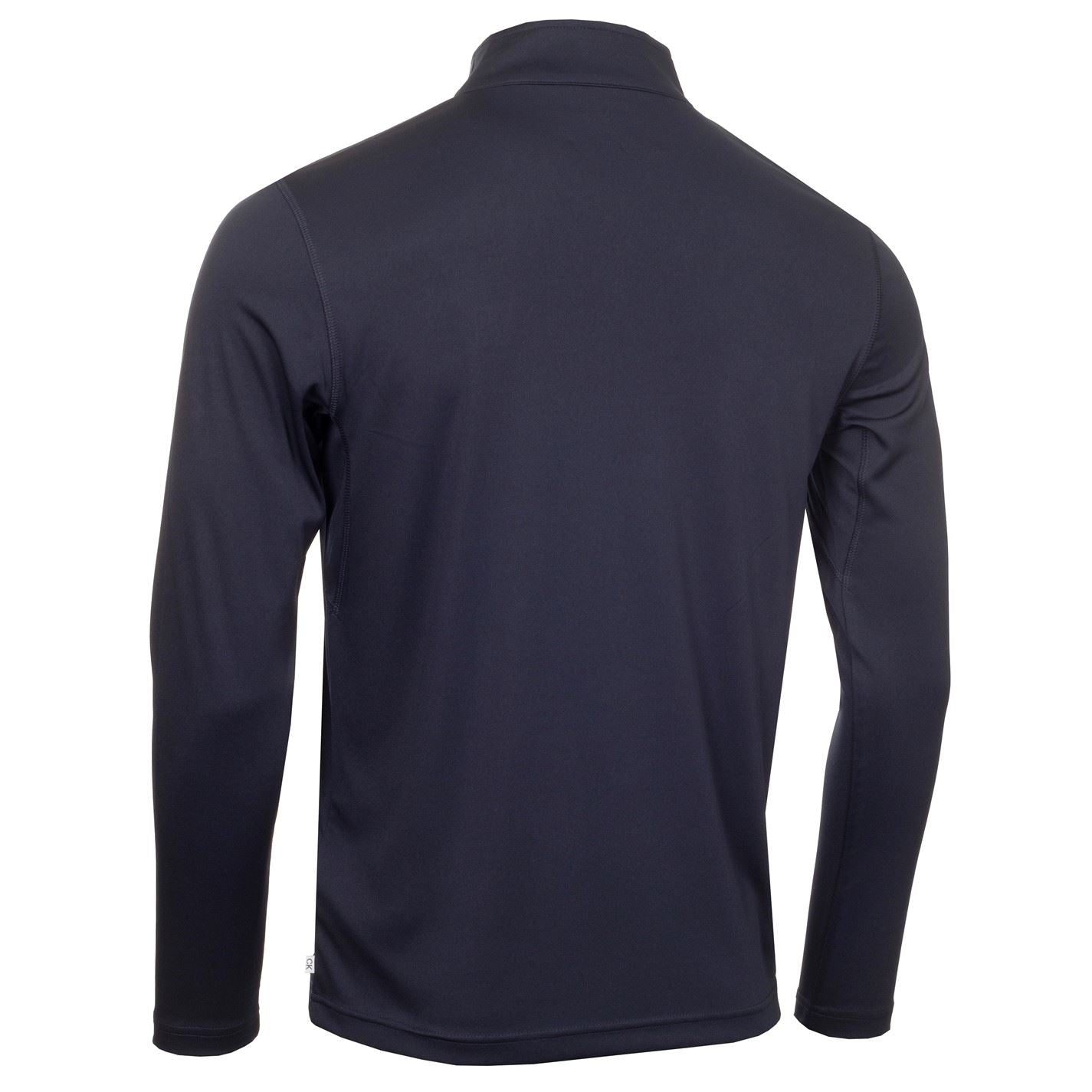 Calvin Klein Golf Regular Fit Zip Neck Long Sleeve Sweatshirt